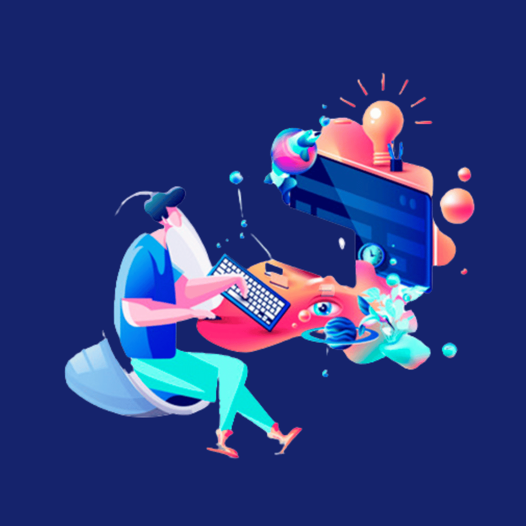Person working